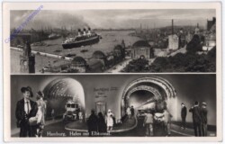 Hamburg, Hafen mit Elbtunnel