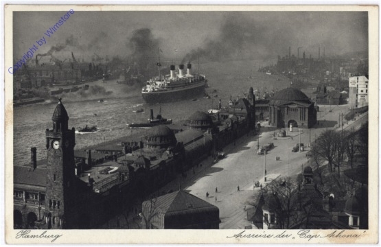 Hamburg, Ausreise der "Cap Arkona"
