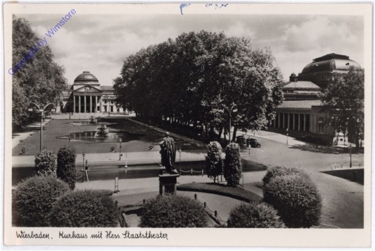 Wiesbaden, Kurhaus mit Hess. Staatstheater