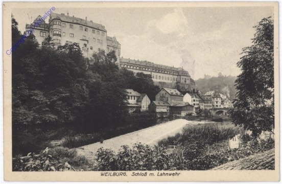 Weilburg, Schloß m. Lahnwehr