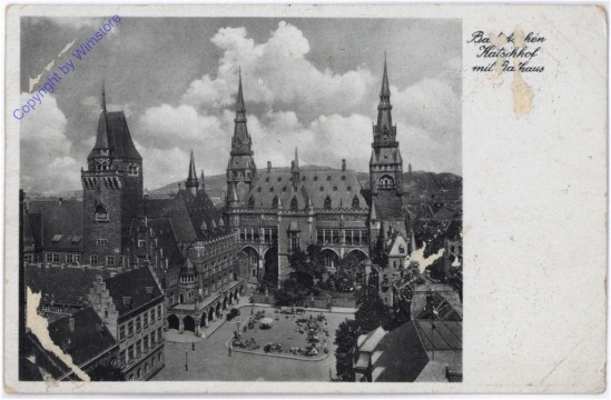 Aachen, Katschhof mit Rathaus