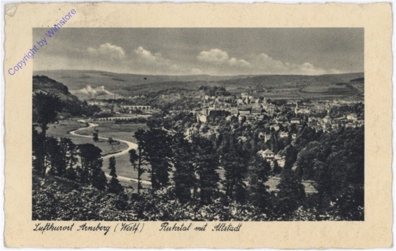 Arnsberg, Ruhrtal mit Altstadt