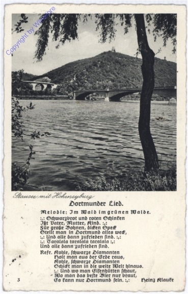 Dortmund, Stausee mit Hohensyburg