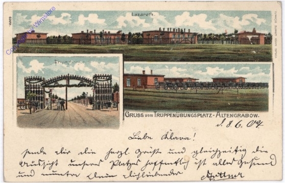 ak174409 Altengrabow, Gruss vom Truppenübungsplatz