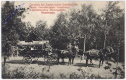 Thale, Omnibus der Junker'schen Omnibuslinie Thale - Hexentanzplatz ... - Rosstrappe