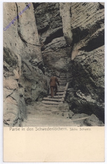 Sächs. Schweiz, Partie in den Schwedenlöchern