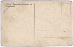 ak174448a Pegau, König Albert-Denkmal mit Amtsgericht