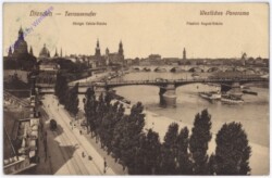 Dresden, Terrassenufer, Westliches Panorama