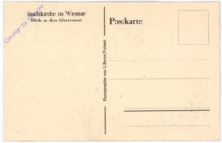 Weimar, Stadtkirche, Blick in den Altarraum