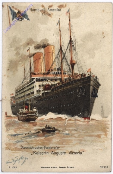Doppelschrauben-Postdampfer "Kaiserin Auguste Victoria"