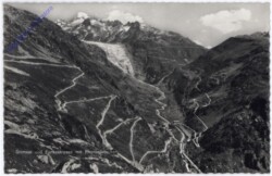 Grimsel und Furkastrasse mit Rhonegletscher