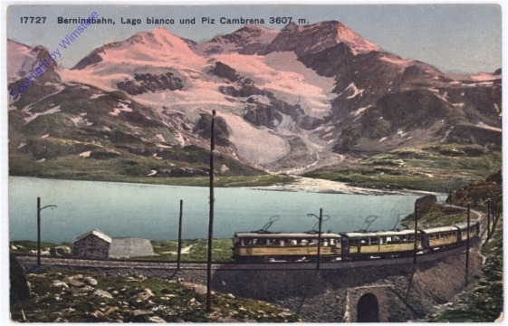 ak174602 Berninabahn, Lao Bianco und Piz Cambrena