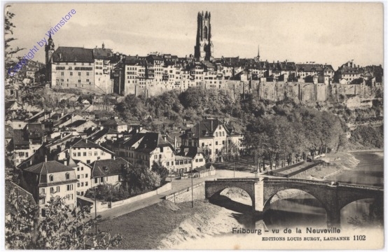 Fribourg, vu de la Neuveville