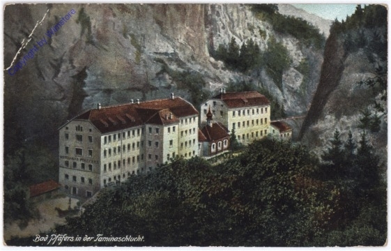 Bad Pfäfers, in der Taminaschlucht