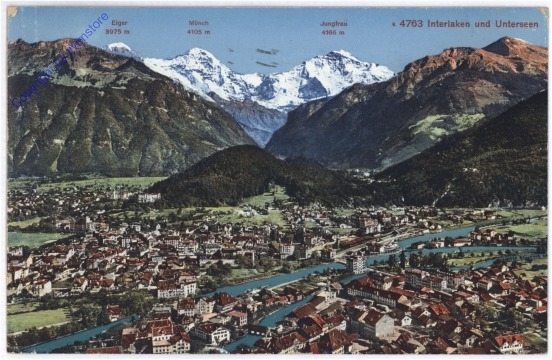ak174626 Interlaken, und Unterseen