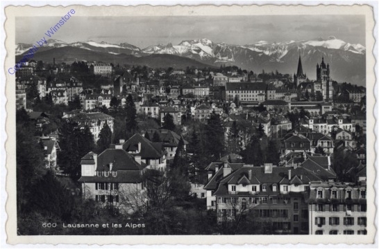 Lausanne, Alpen