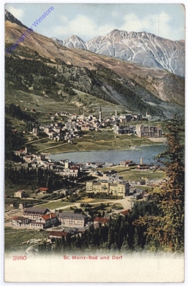 St Moritz, Bad und Dorf