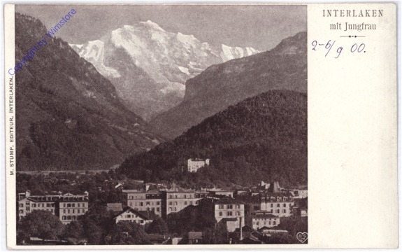 ak174657 Interlaken, mit Jungfrau