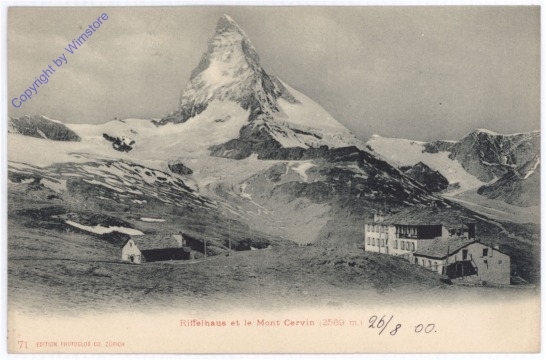 ak174660 Riffelhaus et le Mont Cervin