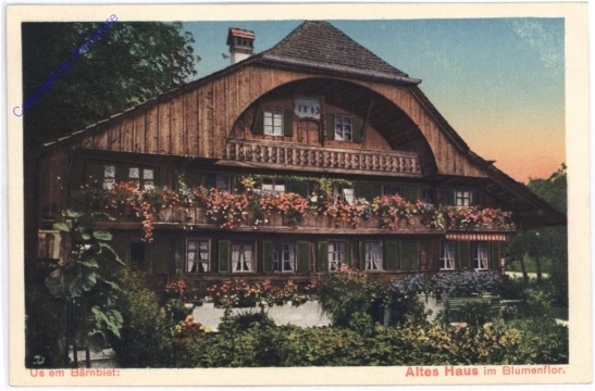 ak174668 Thunersee, Altes Haus im Blumenflor