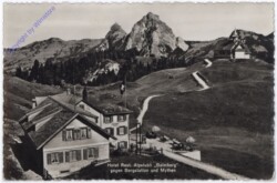 Balmberg, Hotel Rest. Alpstubli, gegen Bergstation und Mythen