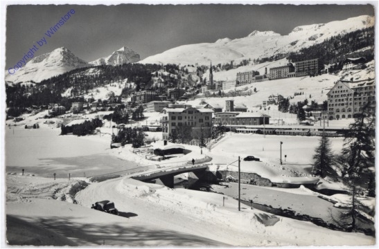 St. Moritz, mit Piz Albana und Piz Julier