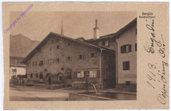 ak174708 Bergün, Bündnerhaus