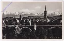 ak174723 Bern, und die Alpen