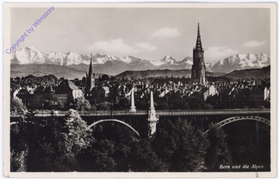 ak174723 Bern, und die Alpen