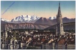 ak174728 Bern, Münster mit Blümlisalp