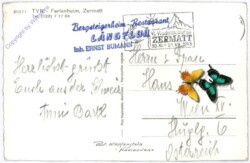 ak174754a Zermatt, TVN Ferienheim