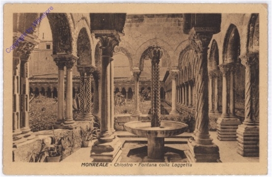 Monreale, Chiostro, Fontana colla Loggetta