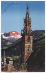 Bolzano (Bozen), Torre parrocchiale verso le Dolomiti