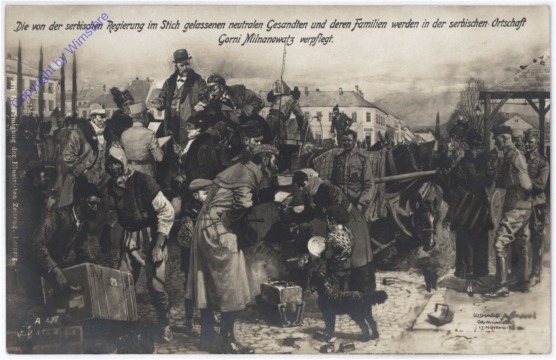 ak174982 Gorni Milanowatz, Verpflegung der neutralen Gesandten und deren Familien