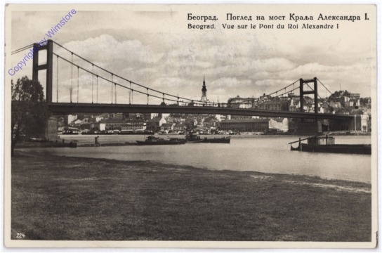 ak174984 Belgrad, Le pont du Rai Alexandre I
