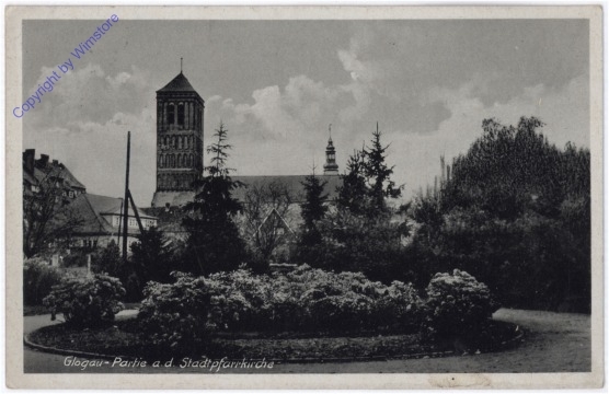 Glogau, Partie a.d. Stadtpfarrkirche