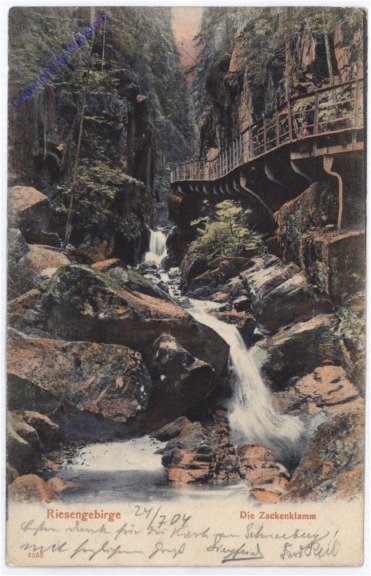 Riesengebirge, Die Zackenklamm
