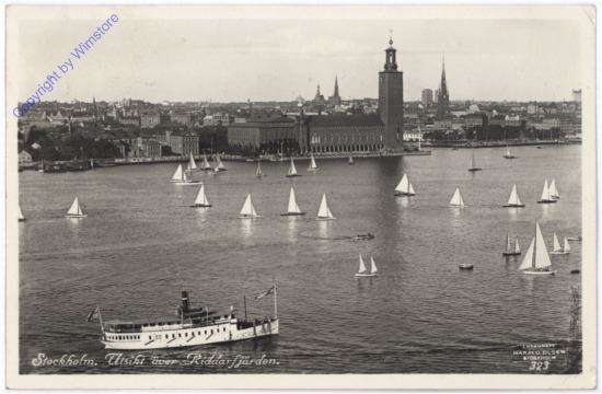 ak175133 Stockholm, Utsikt över Riddarfjärden