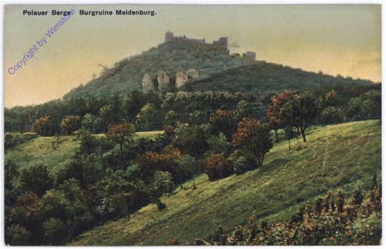 Polauer Berge, Burgruine Meidenburg