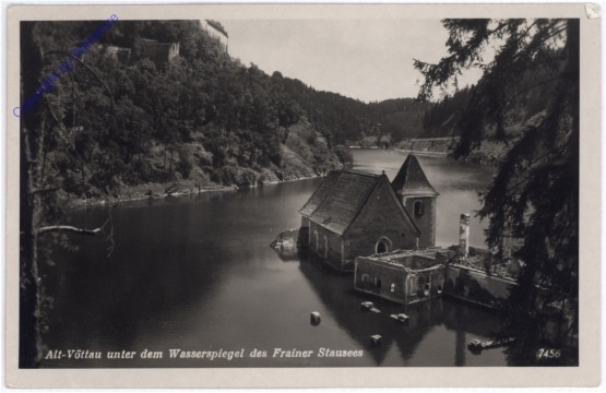 ak175256 Alt-Vöttau, unter dem Wasserspiegel des Frainer Stausees