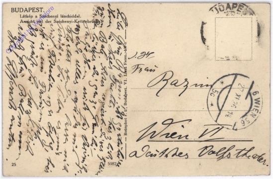 Budapest, Ansicht mit der Szecheny-Kettenbrücke