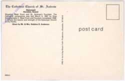 Hawaii: Honolulu, The Cathedral Church of St. Andrew