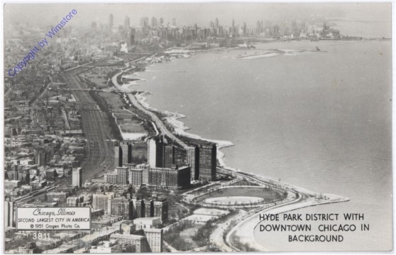 ak175520 Illinois: Chicago, Hyde Park District with Downtown