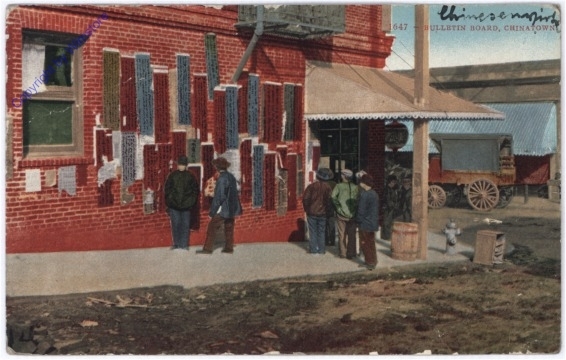 Kalifornien: China Town, Bulletin Board