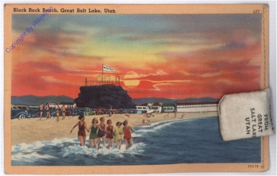 ak175575 Utah: Great Salt Lake, Black Rock Beachs