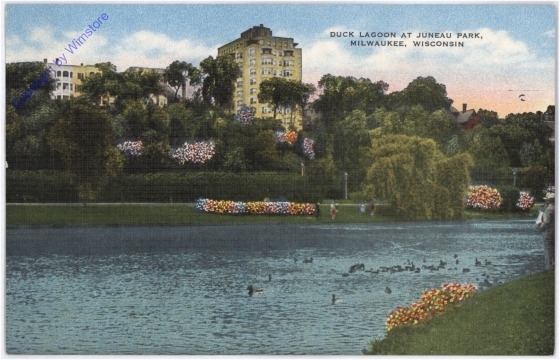 ak175577 Wisconsin: Milwaukee, Duck Lagoon at Juneau Park
