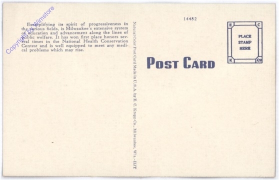 ak175578a Wisconsin: Milwaukee, County Hospital