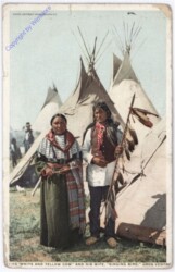 Wyoming: Gros Ventre, White and Yellow Cow and his wife