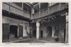 ak175990 Toledo, Patio de la casa Greco