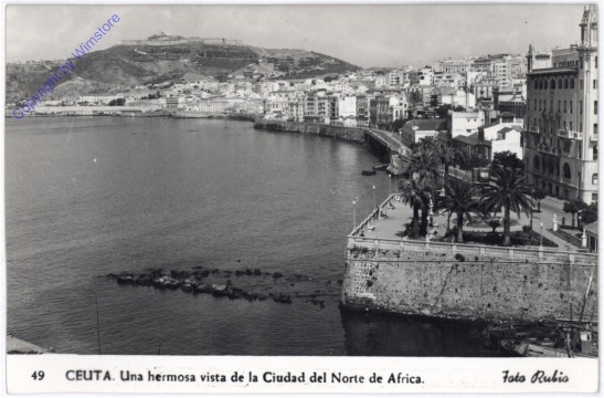 ak176027 Ceuta, Una hermosa vista de la Ciudad del Norte de Africa